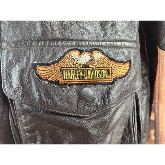 Harley Davidson Group TYPE A-2 Medium American Born Rare Leather Flight Jacket - Picture 5 of 13